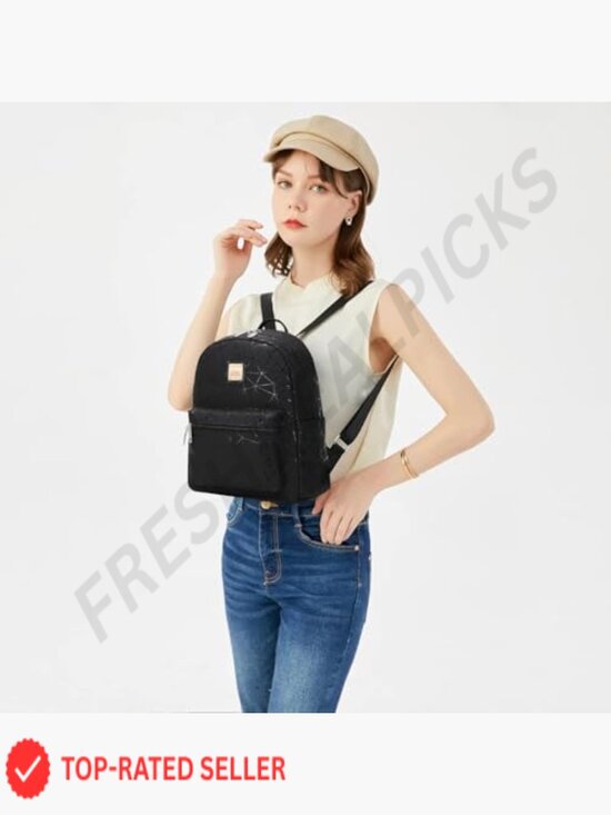 Mini Backpack Purse for Women Synthetic Leather Travel Daypack Lightweight Cute main image 5